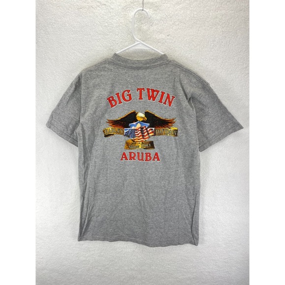 Harley Davidson American Reflections T-Shirt Mens L Gray 1998 Graphic Tee Casual - Picture 7 of 7